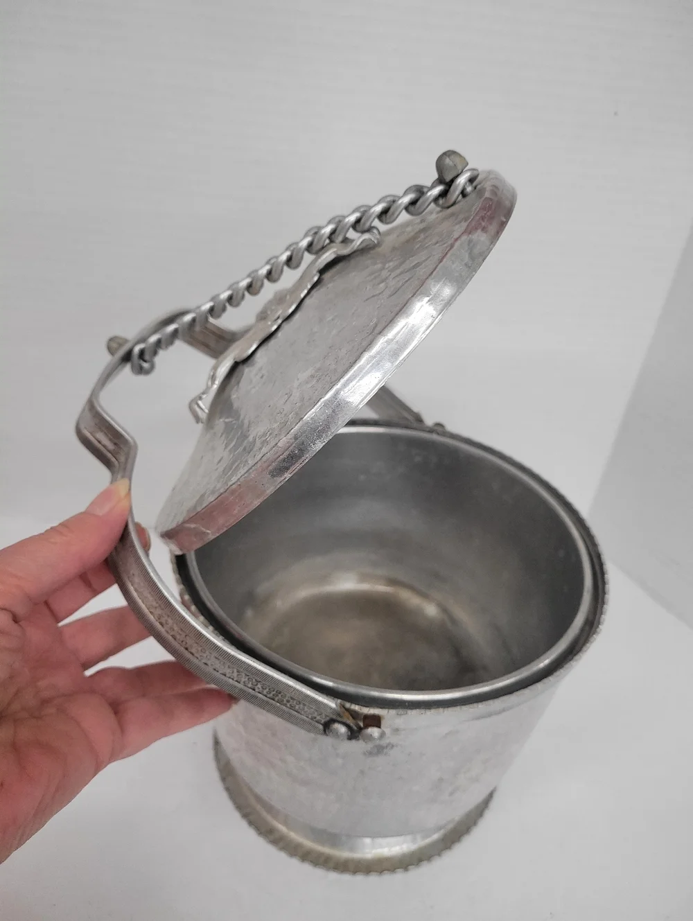 Rodney Kent Hammered Aluminum Ice Bucket